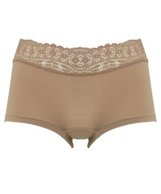 BRADELIS New York 【BRADELIS FIT】　モールドフィットスタイルショーツ 伸縮性のある柔らかい綿混素材で快適 モカベージュ