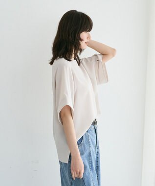 YECCA VECCA 【接触冷感】ドルマンブラウス Light Beige