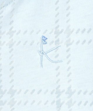 組曲 KIDS 【90-100㎝】オパールチェック パーカー サックスブルー系