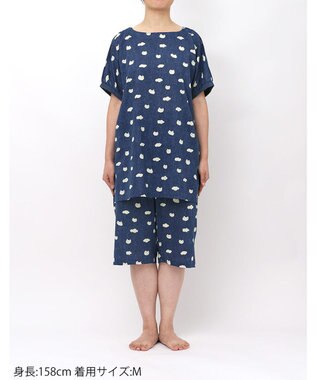 tsumori chisato SLEEP ツモリチサト パジャマ 綿100%(本体) 楊柳素材 4分袖 6分丈 レディース UDT119 /ワコール コン