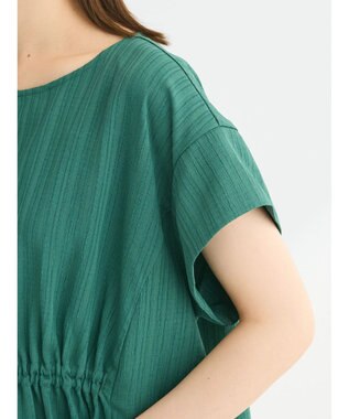 Green Parks 変形ストライプジャガードチュニック Green