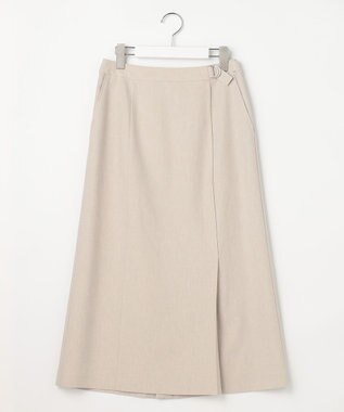 J.PRESS LADIES リネンバイオシャンブレー Aライン スカート ベージュ系