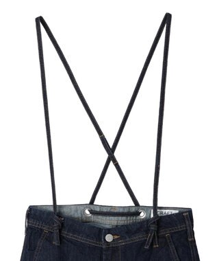 CRAFT STANDARD BOUTIQUE ２ｗａｙサロペットデニムパンツ Dark Indigo