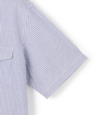 J.PRESS MEN 【WEB・一部店舗限定】シアサッカー ストライプシャツ / B.D. ネイビー系1