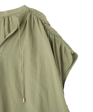 AMERICAN HOLIC フレンチスリーブスキッパーブラウス Khaki