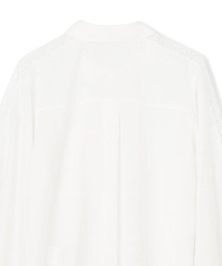 GRACE CONTINENTAL シアーポンチョシャツ ホワイト