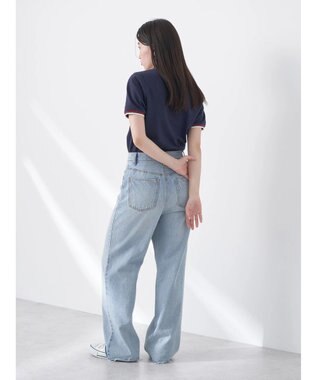 earth music&ecology ハートロゴ刺繍ポロ Blue