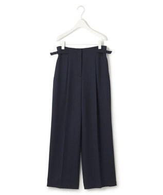 ICB 【2WAY・WEB限定・洗える】シルフィルダブルクロス サスペンダーパンツ ネイビー系