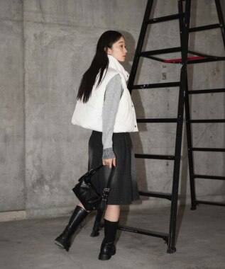 WEGO パディングショートベスト ホワイト