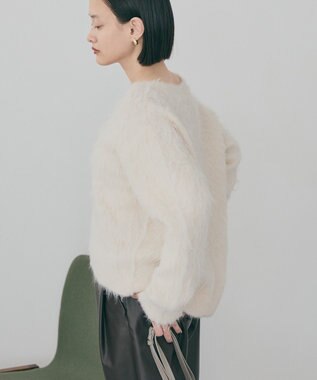 AMERICAN HOLIC 起毛シャギールーズニットプルオーバー Ivory