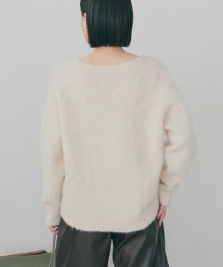 AMERICAN HOLIC 起毛シャギールーズニットプルオーバー Ivory