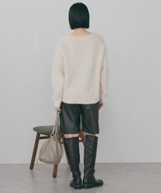 AMERICAN HOLIC 起毛シャギールーズニットプルオーバー Ivory