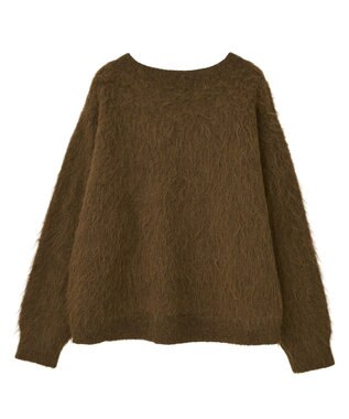 AMERICAN HOLIC 起毛シャギールーズニットプルオーバー Brown