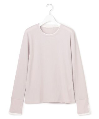 ICB L セミシアーテレコ レイヤード風カットソー トープ