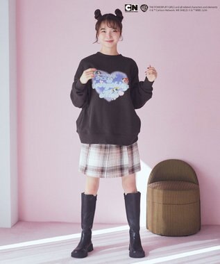 earth music&ecology Ｔｈｅ　Ｐｏｗｅｒｐｕｆｆ　Ｇｉｒｌｓ／ｅｍａｅＬスウェット Charcoal Gray