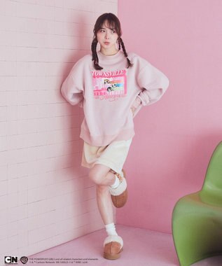 earth music&ecology Ｔｈｅ　Ｐｏｗｅｒｐｕｆｆ　Ｇｉｒｌｓ／ｅｍａｅＬスウェット Pink