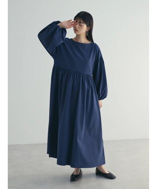 Green Parks armonia．２ｗａｙ袖ボリュームワンピース Navy