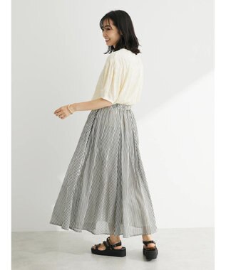 Green Parks 表面カットリブドッキングプルオーバー Ecru