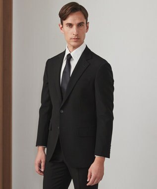 GOTAIRIKU 【WEAR BLACK】フォーマル用_サテン無地 ネクタイ ブラック系