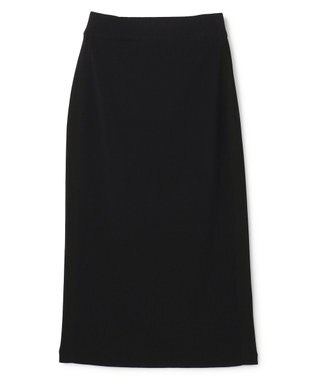 BEIGE， NADIA / 異素材ライン ストレッチニットスカート Black