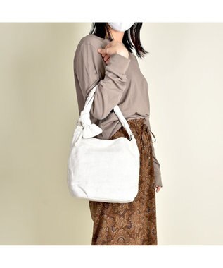 LA BAGAGERIE サイドノット リネンショルダー Sサイズ ナチュラル