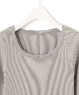 ICB 【洗える】4x2リブ プルオーバー ライトグレー系