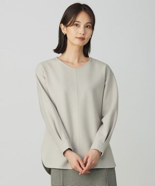 メルトンジャージー Vネック カットソー