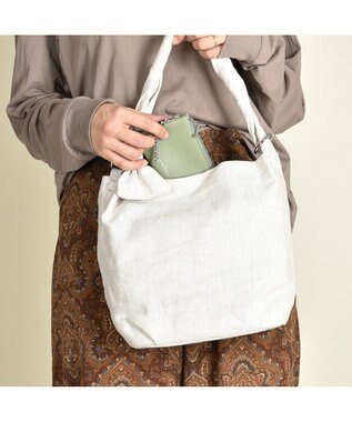 LA BAGAGERIE サイドノット リネンショルダー Sサイズ ナチュラル