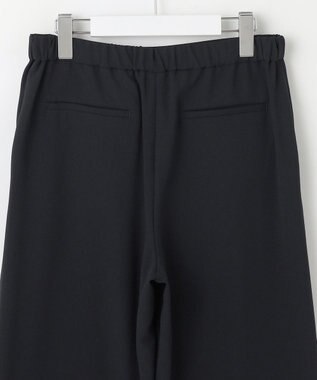 J.PRESS LADIES L 【洗える・吸水速乾・接触冷感・セットアップ対応】Light ジョーゼット ワイド パンツ ダークネイビー系