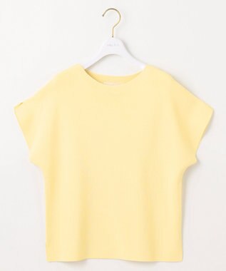 ANY SIS 【接触冷感・UVカット・洗える】ビューティクール フレンチ ニットＴ イエロー