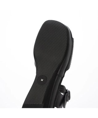 ing <ing>【WEB限定】【サスティナブル】ウエッジヒールレザーサンダル ブラック