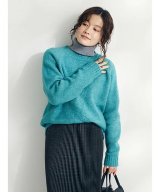 CRAFT STANDARD BOUTIQUE シンプルニットプルオーバー Blue Green