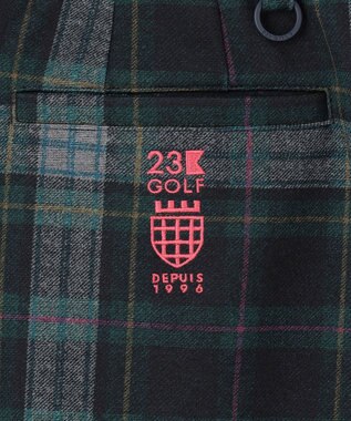 23区GOLF 【WOMEN】チェック柄 スカート ダークグリーン系3