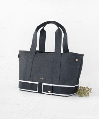 TOCCA CHELSEA OF RIBBON CANVASTOTE キャンバストートバッグ デニム系
