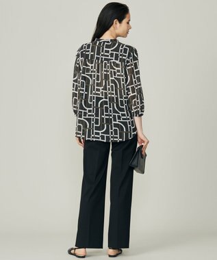 自由区最新作！ジオメトリックジャガードブラウス 自由区最新作！ジオメトリックジャガードブラウス ジオ