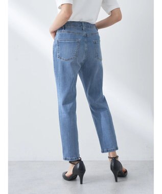 earth music&ecology クロップドデニムパンツ Light Indigo