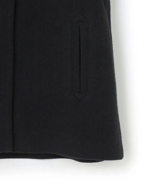 J.PRESS YORK STREET 【WOMEN】2wayショートウールアンゴラビーバー コート ブラック系