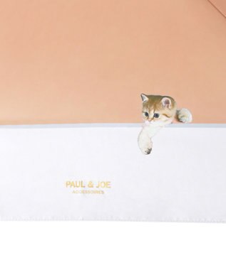 MOONBAT 【一級遮光/軽量】PAUL & JOE 晴雨兼用 折りたたみ日傘 スウィンギングヌネット ベージュ