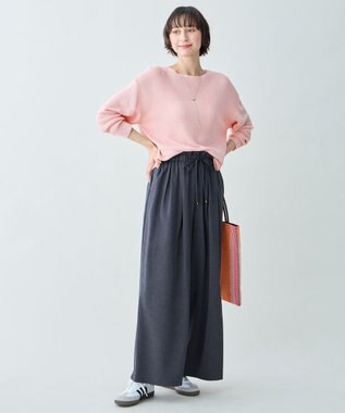 ANY L アクリルガーターニット ピンク（一部店舗限定色）