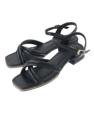 Green Parks ・ｍｉｎｉａ　チューブストラップサンダル Black