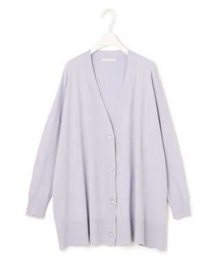 ICB 【洗える】ヴィスコースワイド カーディガン ライラックグレー系