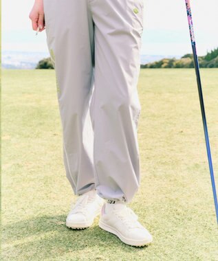 PW CIRCULUS 【花粉がつきにくい】【WOMEN】セミワイドパンツ ゴルフウェア レディース グレー系