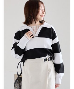 Te chichi ラガーニット ボーダー