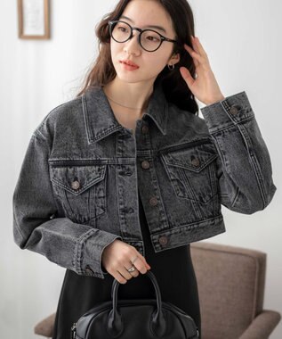 WEGO ショートデニムジャケット ブラックその他