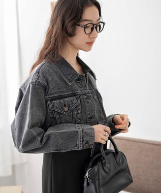 WEGO ショートデニムジャケット ブラックその他