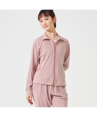 Chacott ウォームアップジャケット グレイッシュローズ