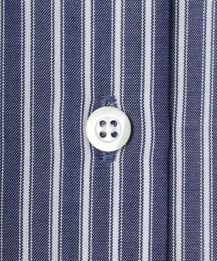 組曲 【WEB限定カラーあり】ボリュームスリーブシャツワンピース 【WEB限定】ブルー×ストライプ系9