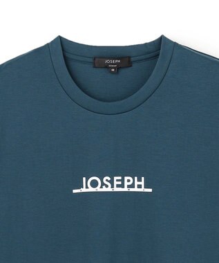 JOSEPH HOMME 【WEB・一部店舗限定】【素材アップデート】ライトタブルジャージー　ロゴプリント半袖Tシャツ サックスブルー系