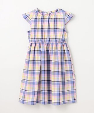 ANY KIDS 【WEB限定柄有】総柄 サマー ワンピース ブルー系チェック