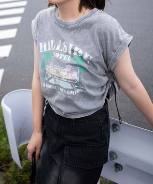 WEGO ヴィンテージウォッシュドロストデザインT 柄4